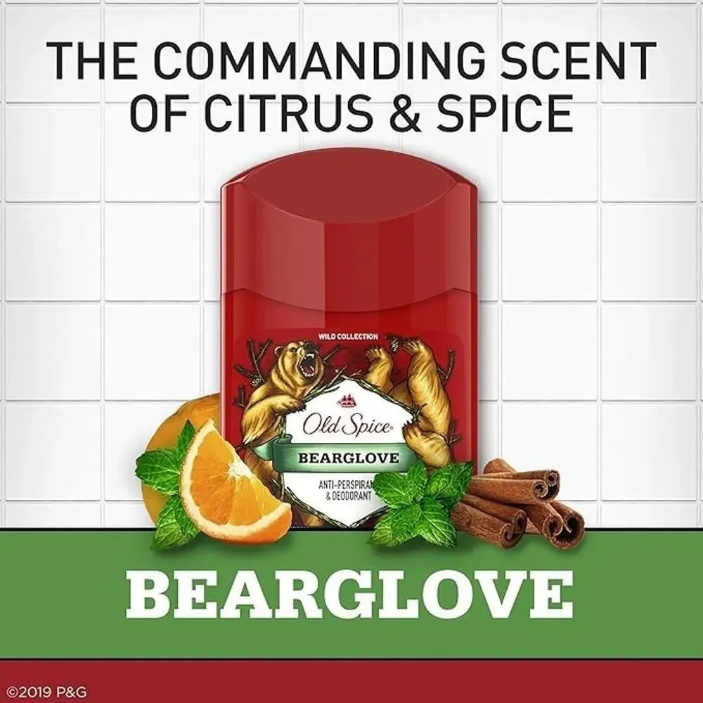 NEW Old Spice Bearglove Collectible Figurine Stick Deodorant Holder Sealed Box